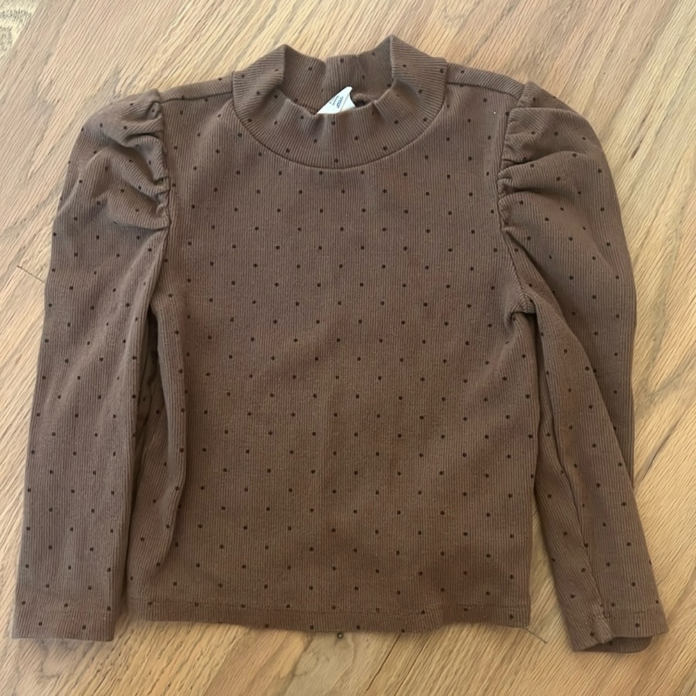 Baby GAP Brown Polka Dot Shirt